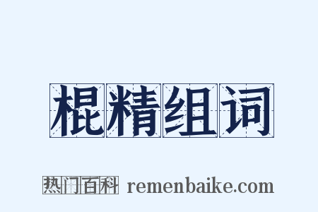 棍精组词是什么意思的图片